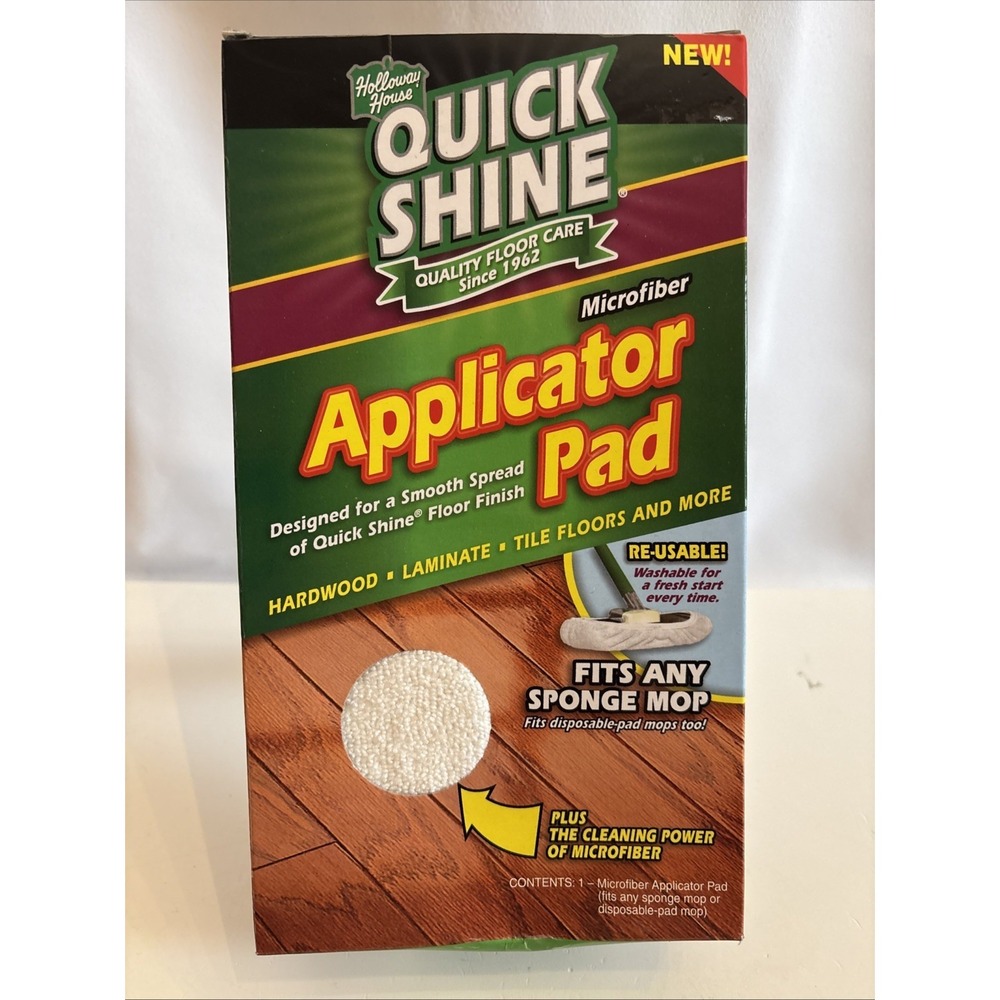 QUICK SHINE Microfiber Applicator Pad/Bonnet For All Hard Surfaces 2009 Reusable